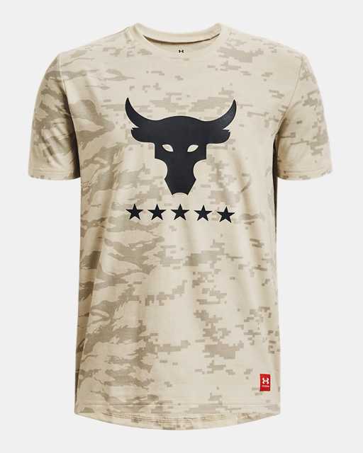 Boys' Project Rock Veterans Day Show Camo T-Shirt